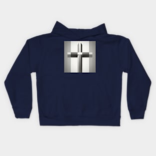 Grey cross Kids Hoodie